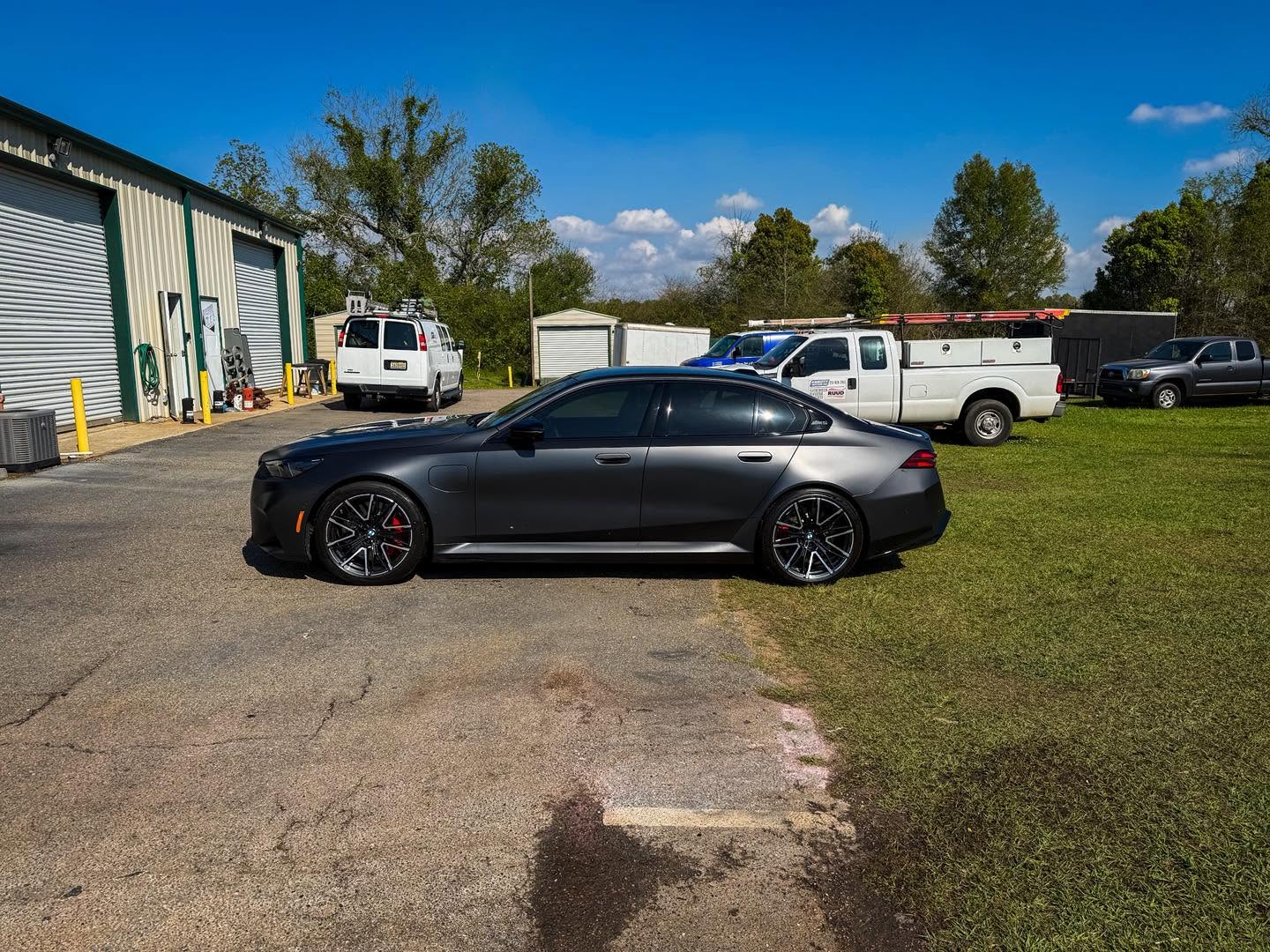 Window tint work
