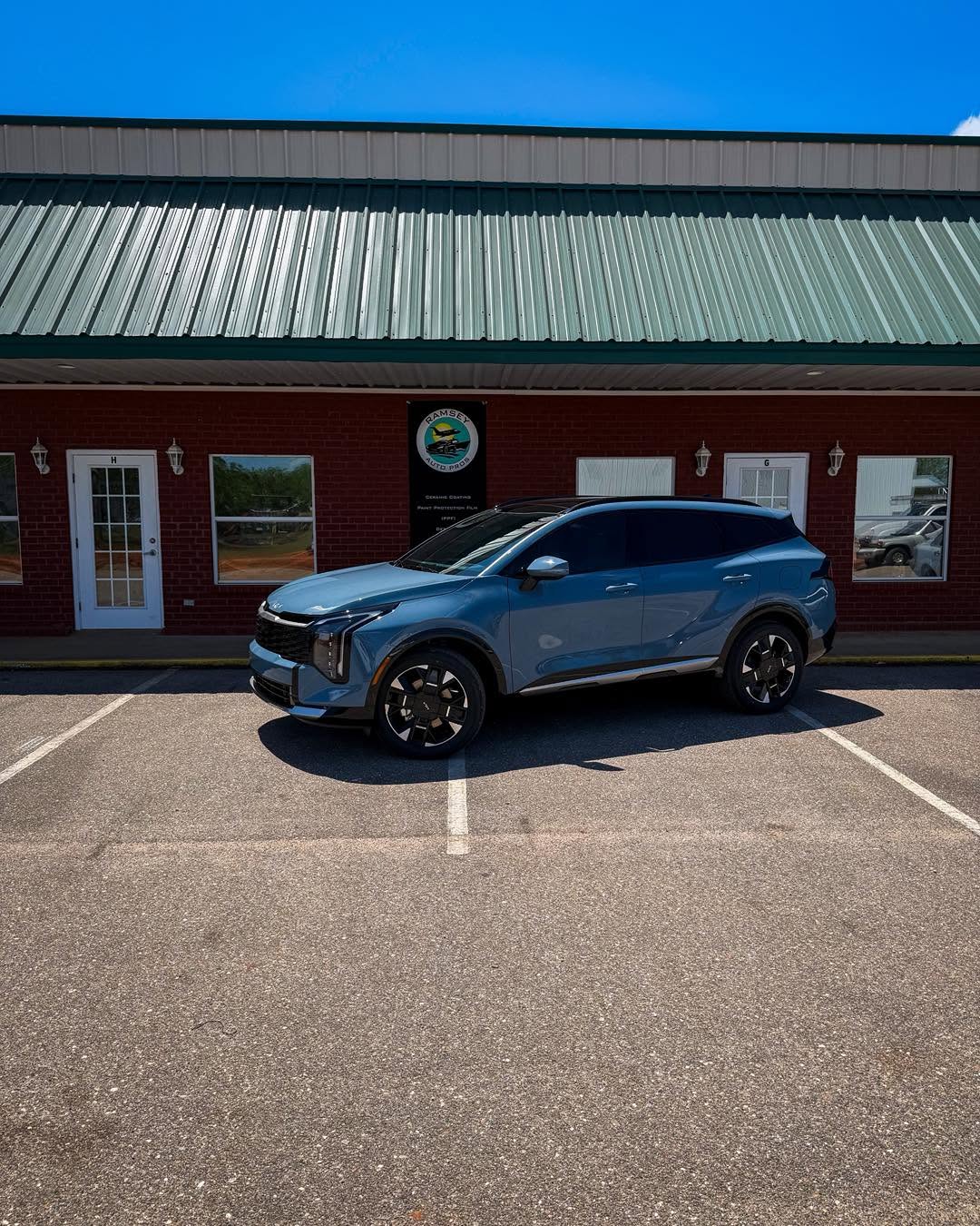 Window tint work